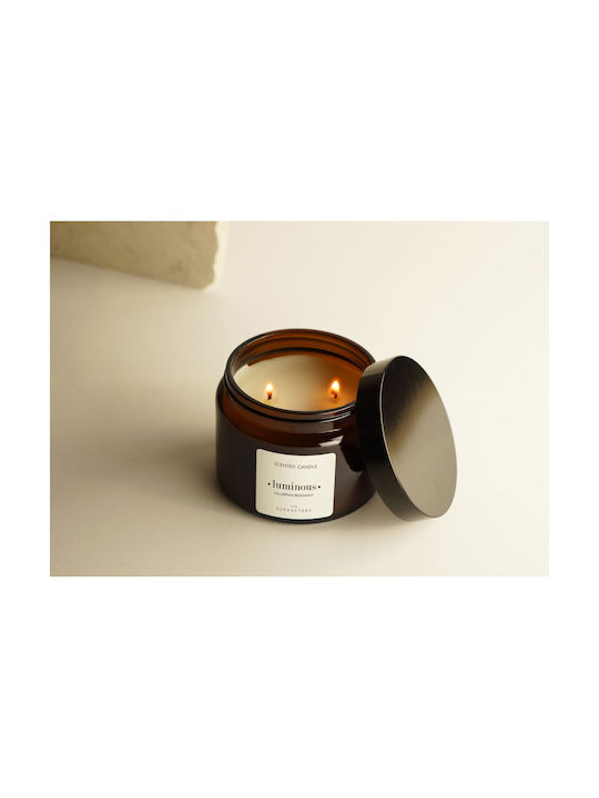Calabrian Bergamot Herbal Aromatic Candle Lid 360gr Luminous Olphactory