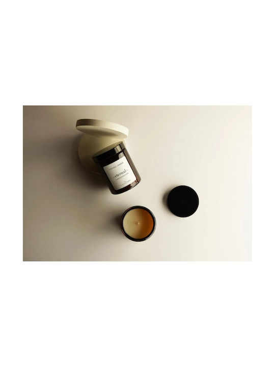 Sandelholz Schwarz Pflanzliches Aromatisches Kerze mit Deckel 135gr Eternal Olphactory