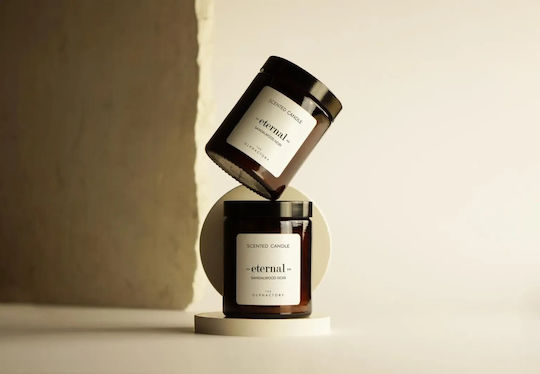 Sandalwood Noir Herbal Aromatic Candle With Lid 135gr Eternal Olphactory