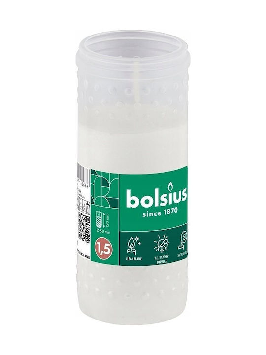 Bolsius Dekorative Weißes Kerze 4 Stück