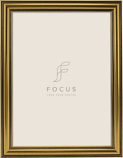 Focus Κορνίζα με Χρυσό Πλαίσιο Πλαστική 30x40 Focus Κορνίζα με Χρυσό Πλαίσιο Πλαστική 30x40