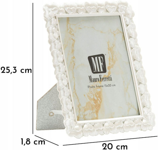 Glass Photo Frame With White Frame