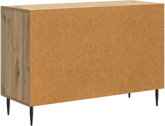 Holzsideboard mit Schubladen Eiche 89x34,5x60cm