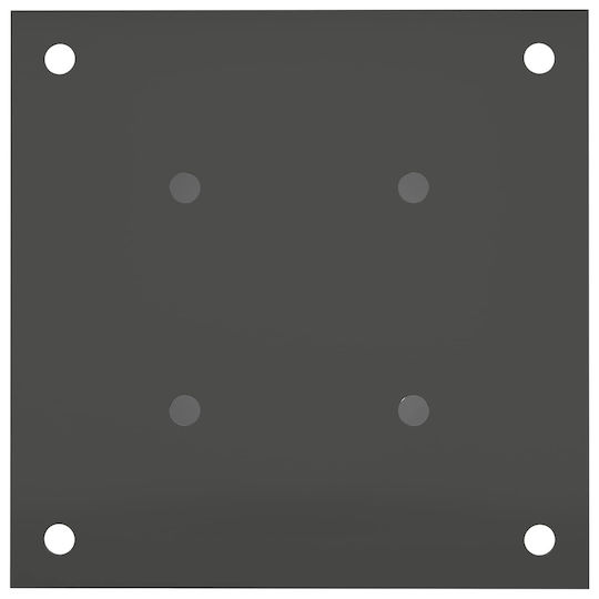 vidaXL Post Support for Garden Fence Made of Metal 18x18x15cm 4 Pieces