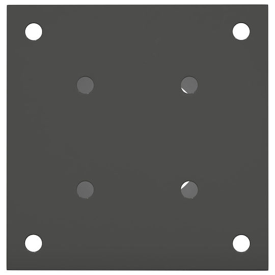 vidaXL Post Support for Garden Fence Made of Metal 15x15x15cm 12 Pieces