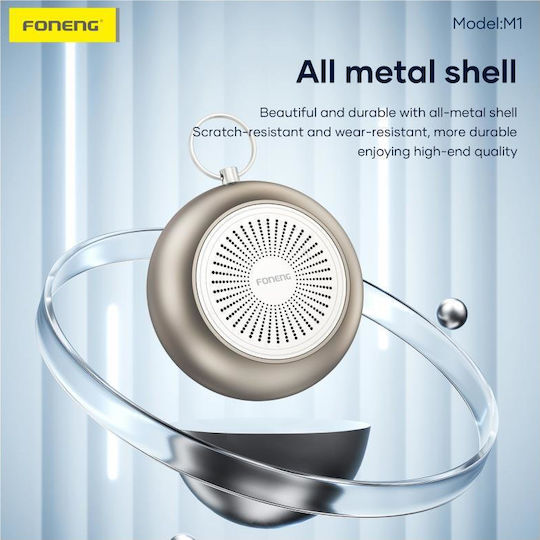 Foneng M1 Αδιάβροχο Ηχείο Bluetooth 5W με Διάρκεια Μπαταρίας έως 11 ώρες Καφέ