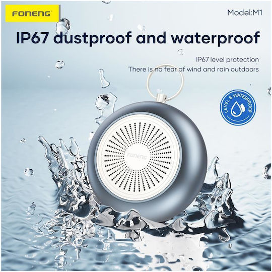 Foneng M1 Waterproof Bluetooth Speaker 5W with Battery Life up to 11 Hours Blue
