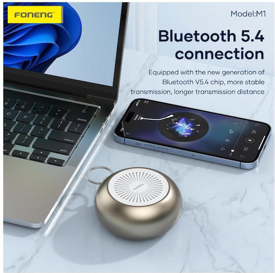 Foneng M1 Waterproof Bluetooth Speaker 5W with Battery Life up to 11 Hours Blue