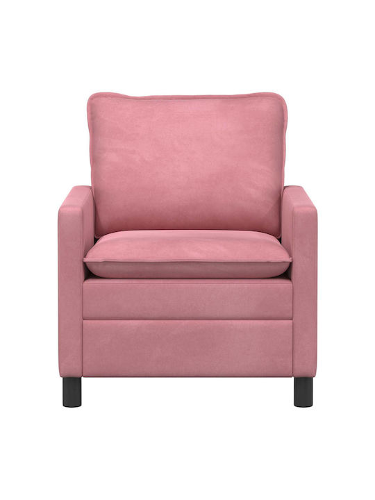 Sessel Samt Rosa 76x81x87,5cm