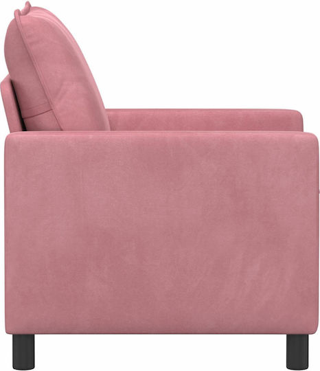 Polițronă Velur Roz 76x81x87.5cm