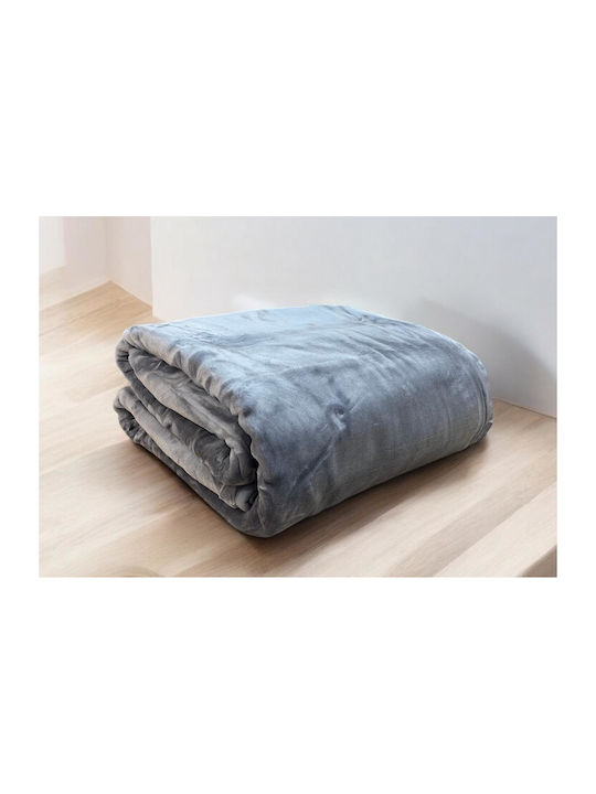 Linea Home Одеяло Кадифе Двойно 200x240см Сиво