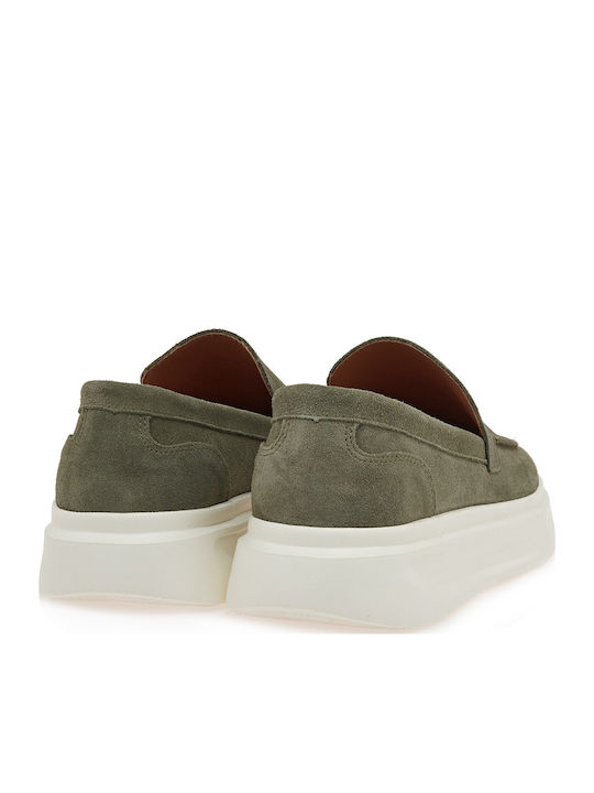 Δερμάτινα Ανδρικά Loafers ΧΑΚΙ