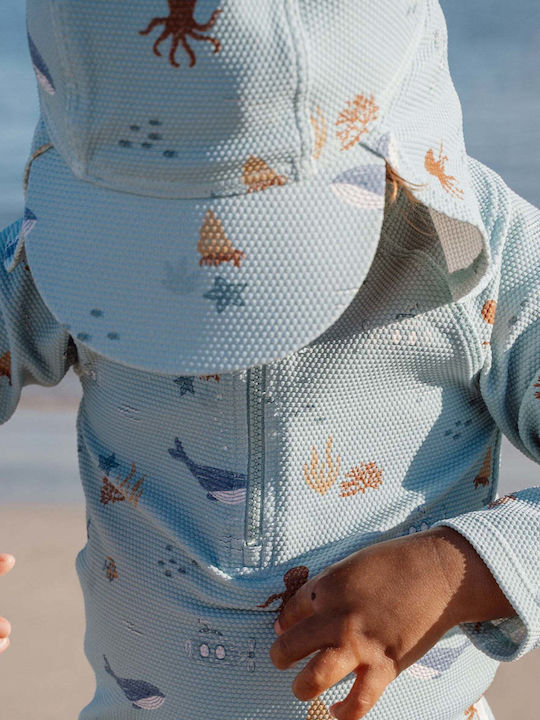 Little Dutch Little Dutch Kids' Hat Fabric Sunscreen Ocean Green
