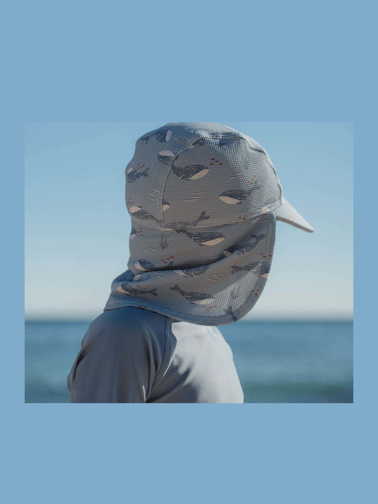 Little Dutch Kids' Hat Fabric Sunscreen Ocean Light Blue