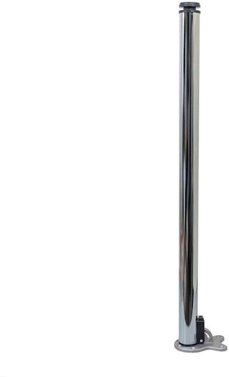 Picior de Mobilier din Oțel Inoxidabil 5.5x5.5x87cm Gri