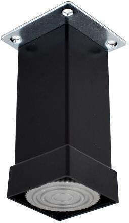 X-IT Metallisches Möbelbein 4x4x10cm Schwarze