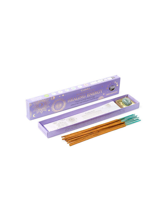 Goloka Home Fragrance Sticks Event “Healing Energy” Lavender & Energy Boost Green Aventurine