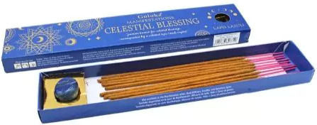 Goloka Parfumuri Pentru Casă Bețișoare Aromatice Eveniment „Celestial Blessing” Jasmine & Întărire Energetică Lapis Lazuli