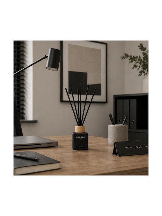 Fresso Raumdüfte Stäbchen Molise 100 Ml Premium Zuhause Reed Diffusor Flowscent Schwarzes Glasflasche Schwarze Stäbchen Fiberglass 1 Stück