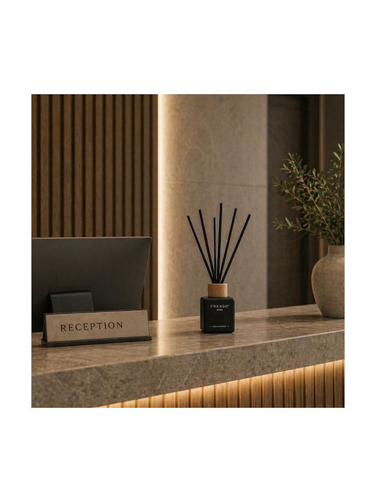 Fresso Raumdüfte Stäbchen Molise 100 Ml Premium Zuhause Reed Diffusor Flowscent Schwarzes Glasflasche Schwarze Stäbchen Fiberglass 1 Stück