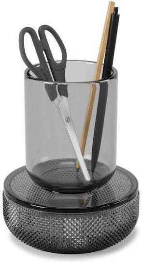 Umbra Set Decorative Glass Vases Allira Grey 10x16cm 2 Pieces