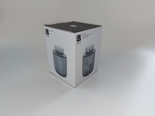 Umbra Set Decorative Glass Vases Allira Grey 10x16cm 2 Pieces