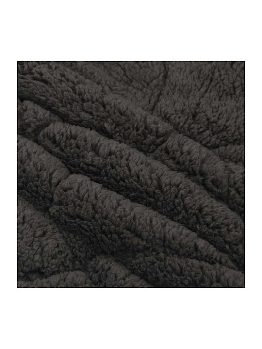 vidaXL Pătură Fleece Canapea 135x200 cm Antracit