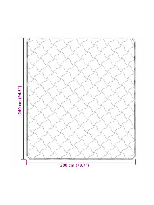 vidaXL Κουβέρτα Fleece Διπλή 200x240εκ. Ανθρακί
