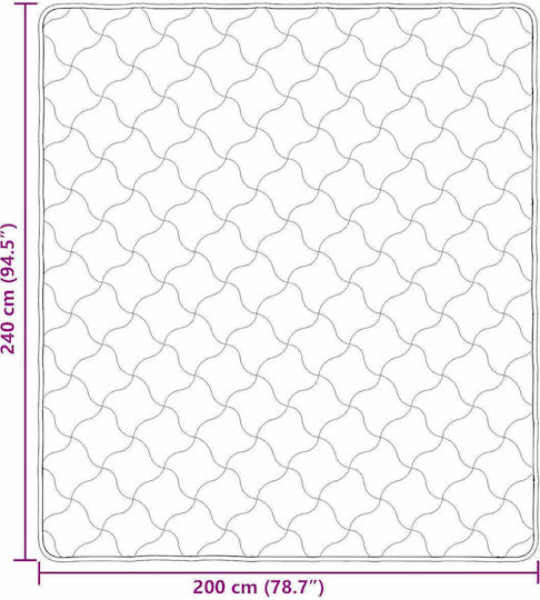 vidaXL Fleece-Decke Doppel 200x240cm Anthrazit