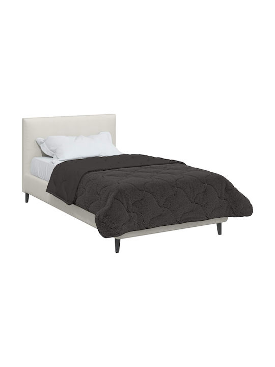 vidaXL Pătură Fleece Canapea 135x200 cm Antracit