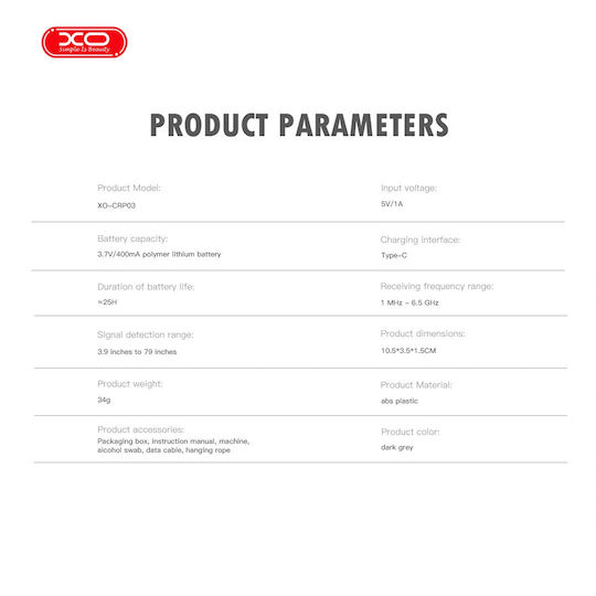 XO Camera & GPS Tracker Detector 1-6500MHz
