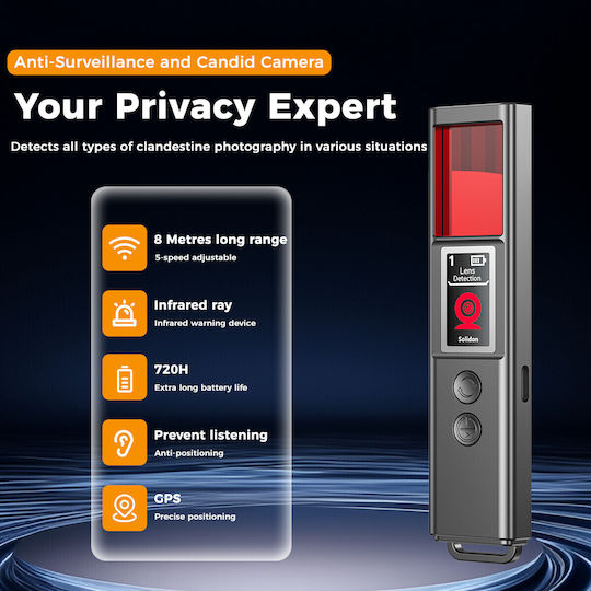 XO Camera & GPS Tracker Detector 1-6500MHz