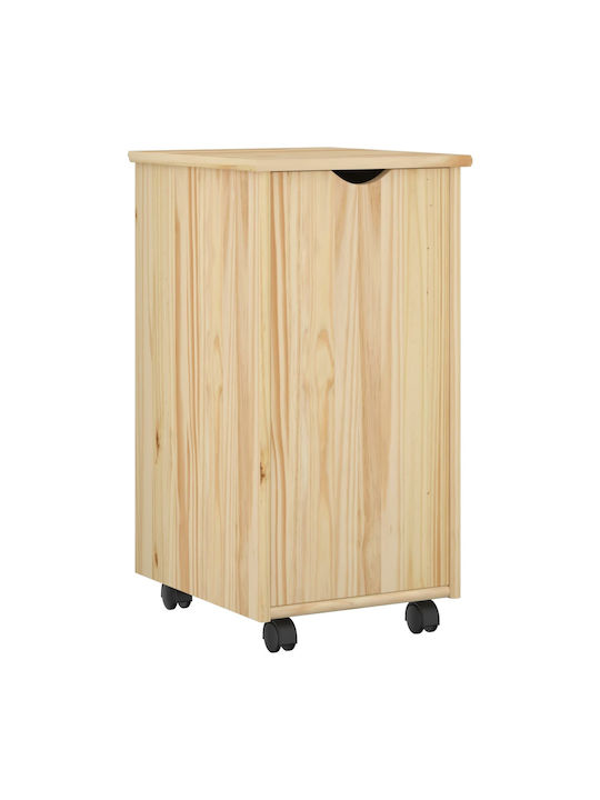 Συρταριέρα Γραφείου από Μασίφ Ξύλο Καφέ 34x39x65.5cm