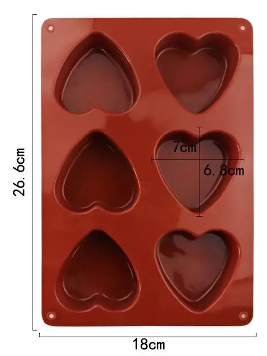 Φόρμα Σιλκόνης Hearts