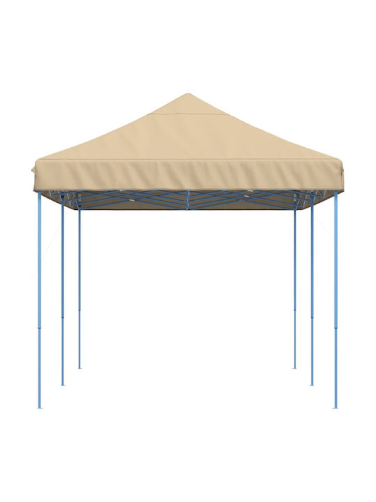 Klikareto Zusammenklappbares Gazebo Garten Beige 3x6m