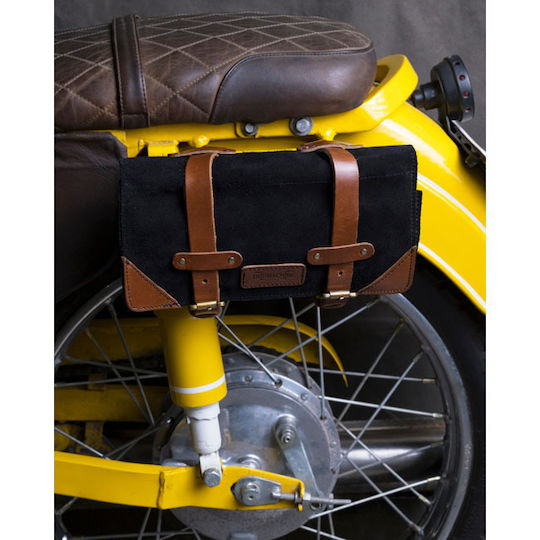 Trip Machine Εργαλειοθήκη Μοτοσυκλέτας Black / Vintage Tan σε Μαύρο Χρώμα