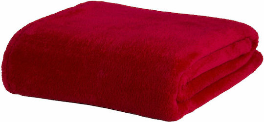 Nef-Nef Homeware Nasty Одеяло Полар Двойно 240x220см Червено