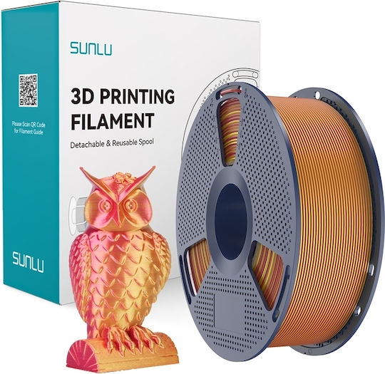 Sunlu Silk PLA+ 3D Принтер Филамент Червен