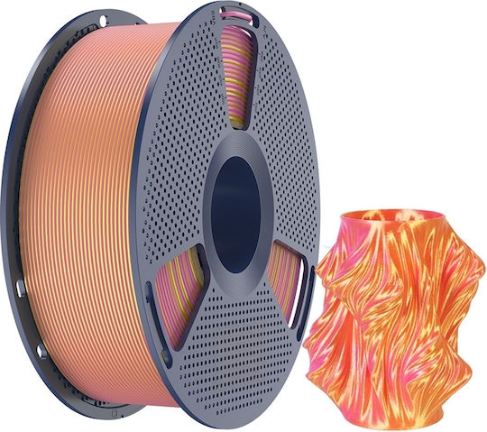 Sunlu Silk PLA+ 3D Printer Filament 1.75mm Dual Color Pink Gold 1kg