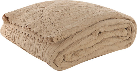 Nef-Nef Homeware Liliana Υπέρδιπλη 230x250εκ. Mustard