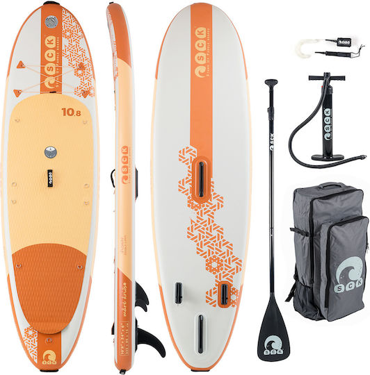 SCK Mare Arioso 10'8" Inflatable SUP Board / Windsurf with Length 3.25m Orange