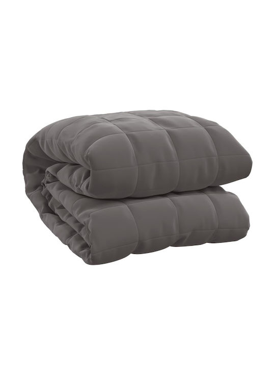 vidaXL Gravity Velvet Blanket for Sofa 120x180cm Gray