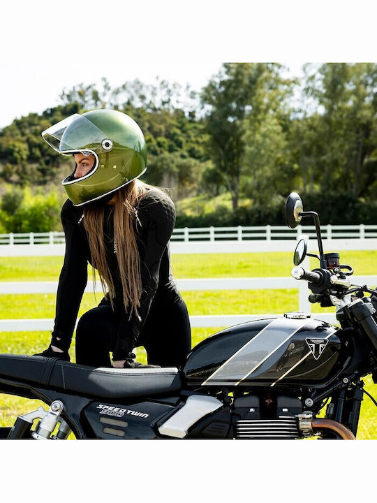 Biltwell Gringo S Metallic Dart Green Cască Moto Față Întreagă DOT / ECE 22.06