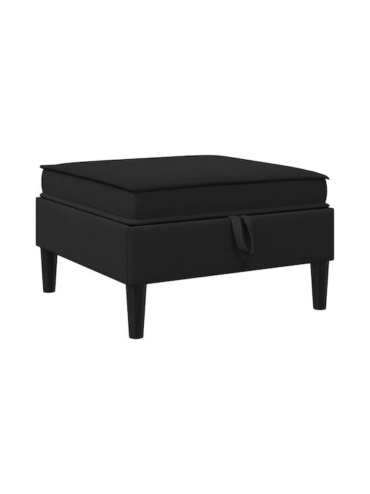 Ecksofa mit Stauraum Schwarz 210x140x82cm