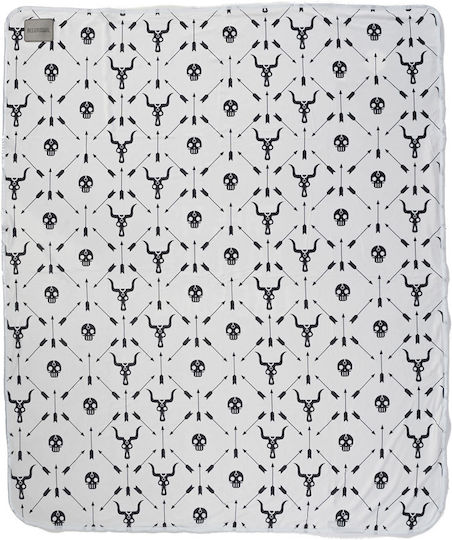 Bee. Unusual. There Is No Place Like Home Fleece Blanket Sofa 127x152cm White/Grey