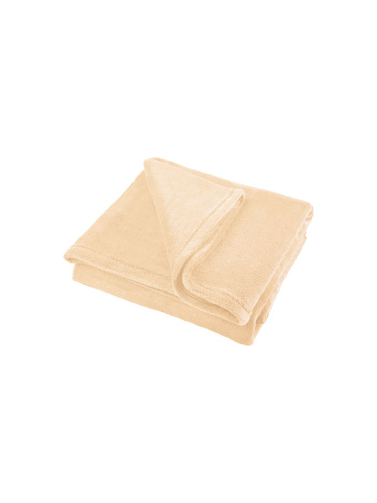 Teesa Κουβέρτα Fleece Μονή 150x200εκ. Cream TSA8901-5