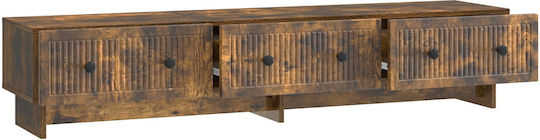 TV-Ständer Aus Geräucherter Eichenholz M147xT34.5xH30cm