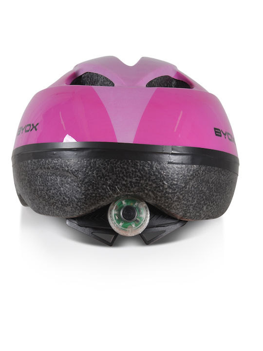 Byox Y03 Kids' Helmet for City Bike Pink with LED Light