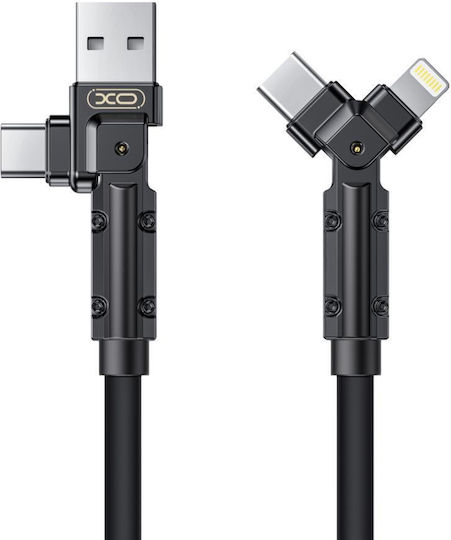 XO Cablu USB la Type-C / Lightning 16.005.0414