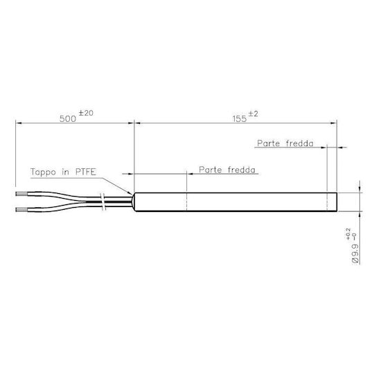 Отоплителна Устойчивост За Пелетна Печка Edilkamin Italiana Camini La Nordica Sicalor Дължина 155mm 300w X2